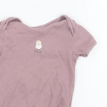 George Girls Purple   Basic T-Shirt Size 2-3 Years  - Babygrow