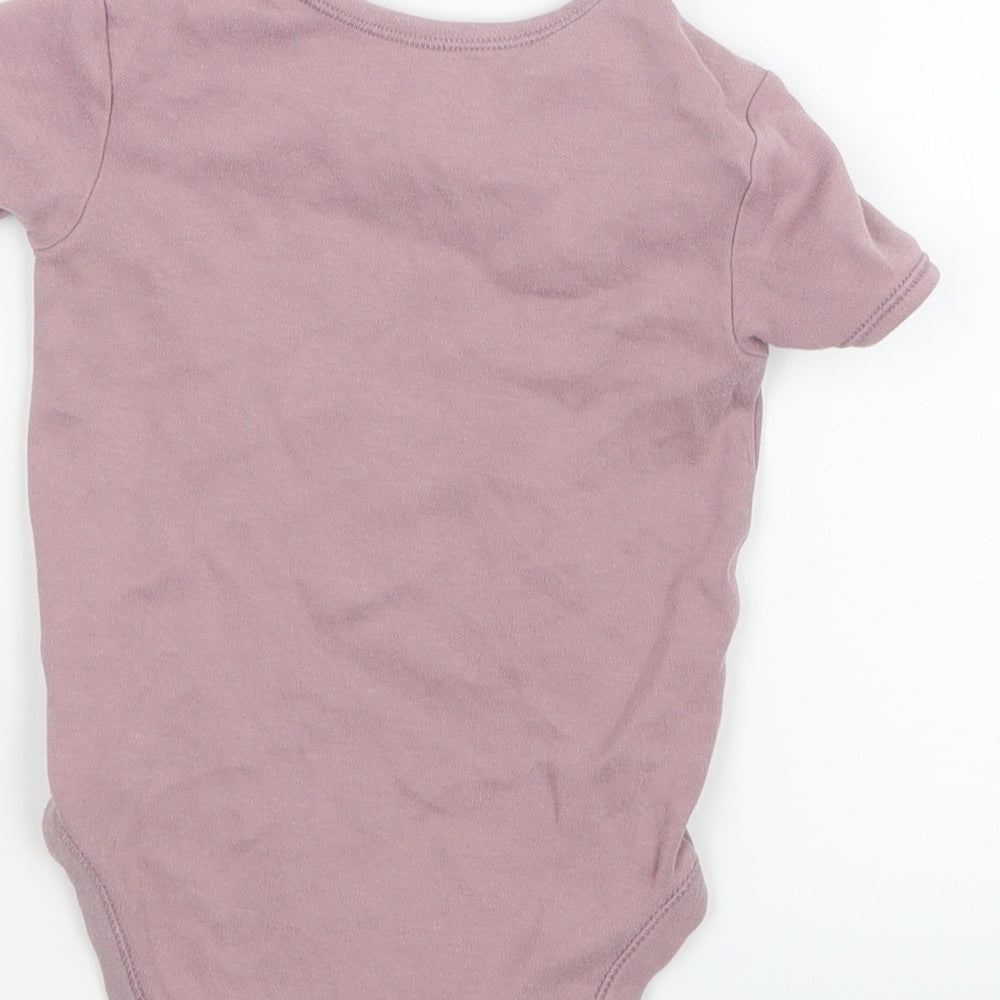 George Girls Purple   Basic T-Shirt Size 2-3 Years  - Babygrow