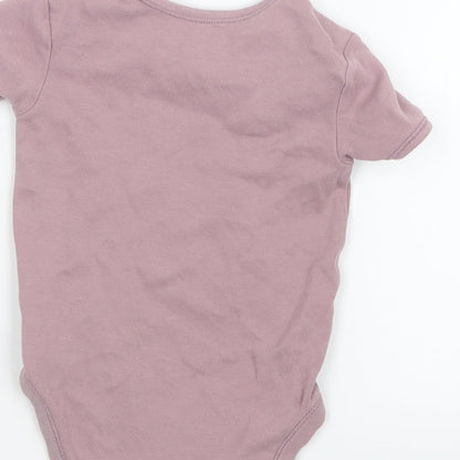 George Girls Purple   Basic T-Shirt Size 2-3 Years  - Babygrow