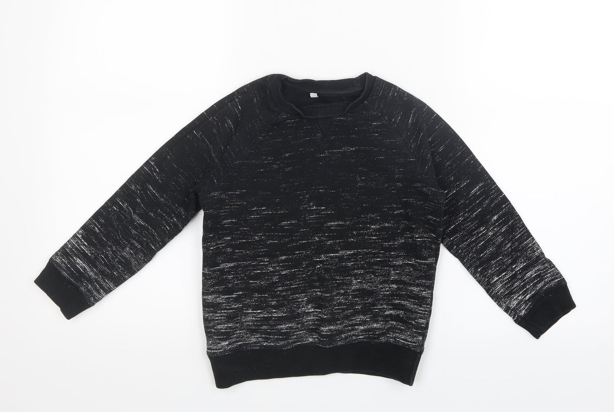Marks & Spencer Boys Black   Pullover Jumper Size 5-6 Years