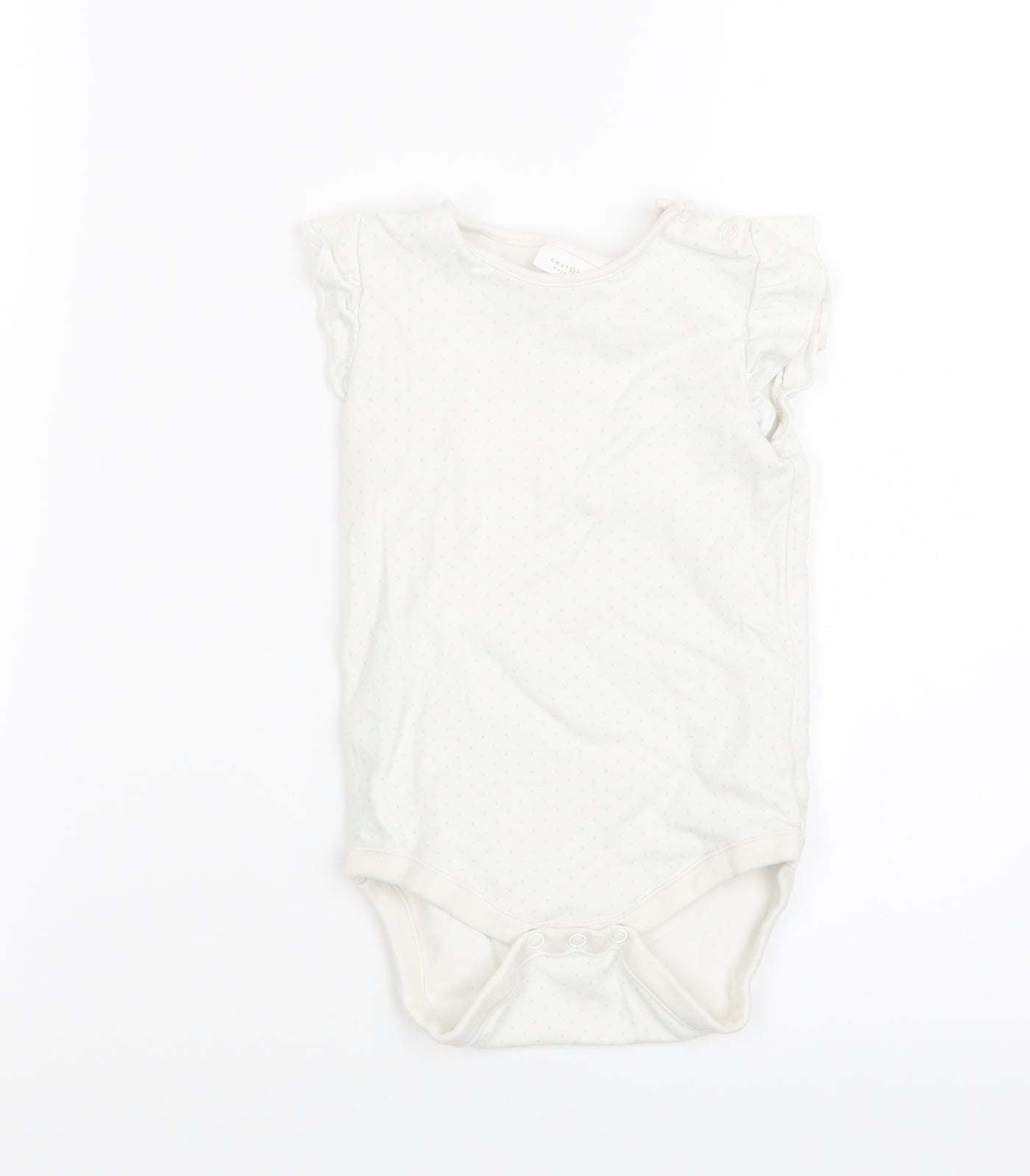 NEXT Girls White Polka Dot  Babygrow One-Piece Size 18-24 Months