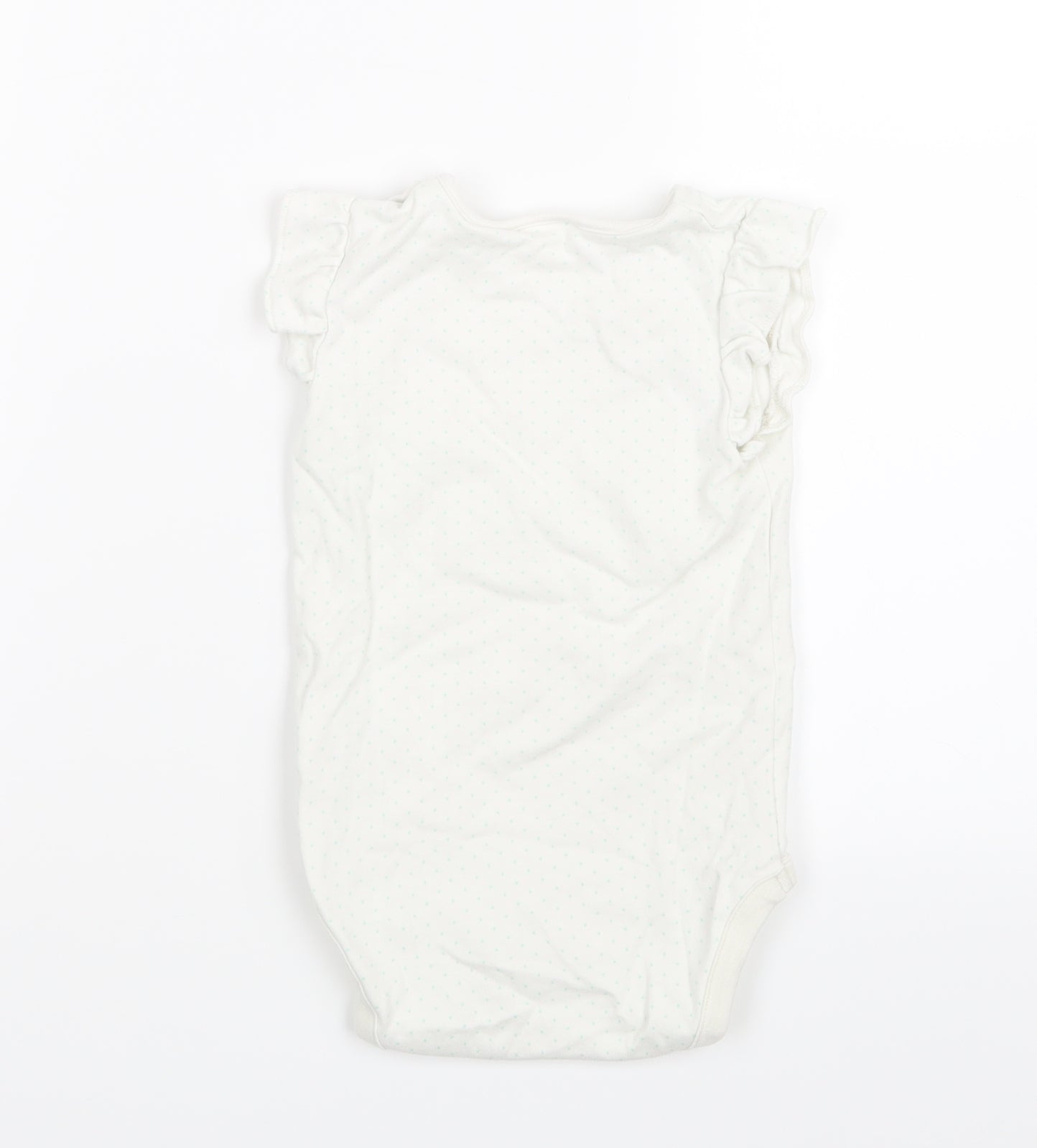NEXT Girls White Polka Dot  Babygrow One-Piece Size 18-24 Months