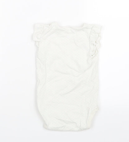 NEXT Girls White Polka Dot  Babygrow One-Piece Size 18-24 Months