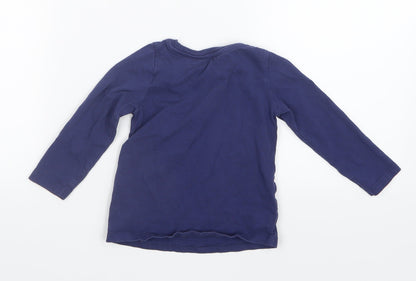 Nutmeg Girls Blue   Basic T-Shirt Size 2-3 Years