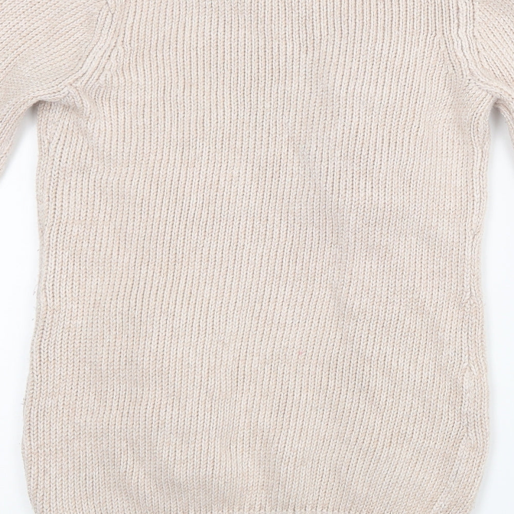 Debenhams Girls Pink  Knit Pullover Jumper Size 12-13 Years  - Long