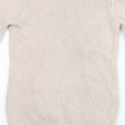 Debenhams Girls Pink  Knit Pullover Jumper Size 12-13 Years  - Long