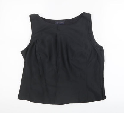 Womens UK Size 14 Your 6th Sense Black Basic Blouse