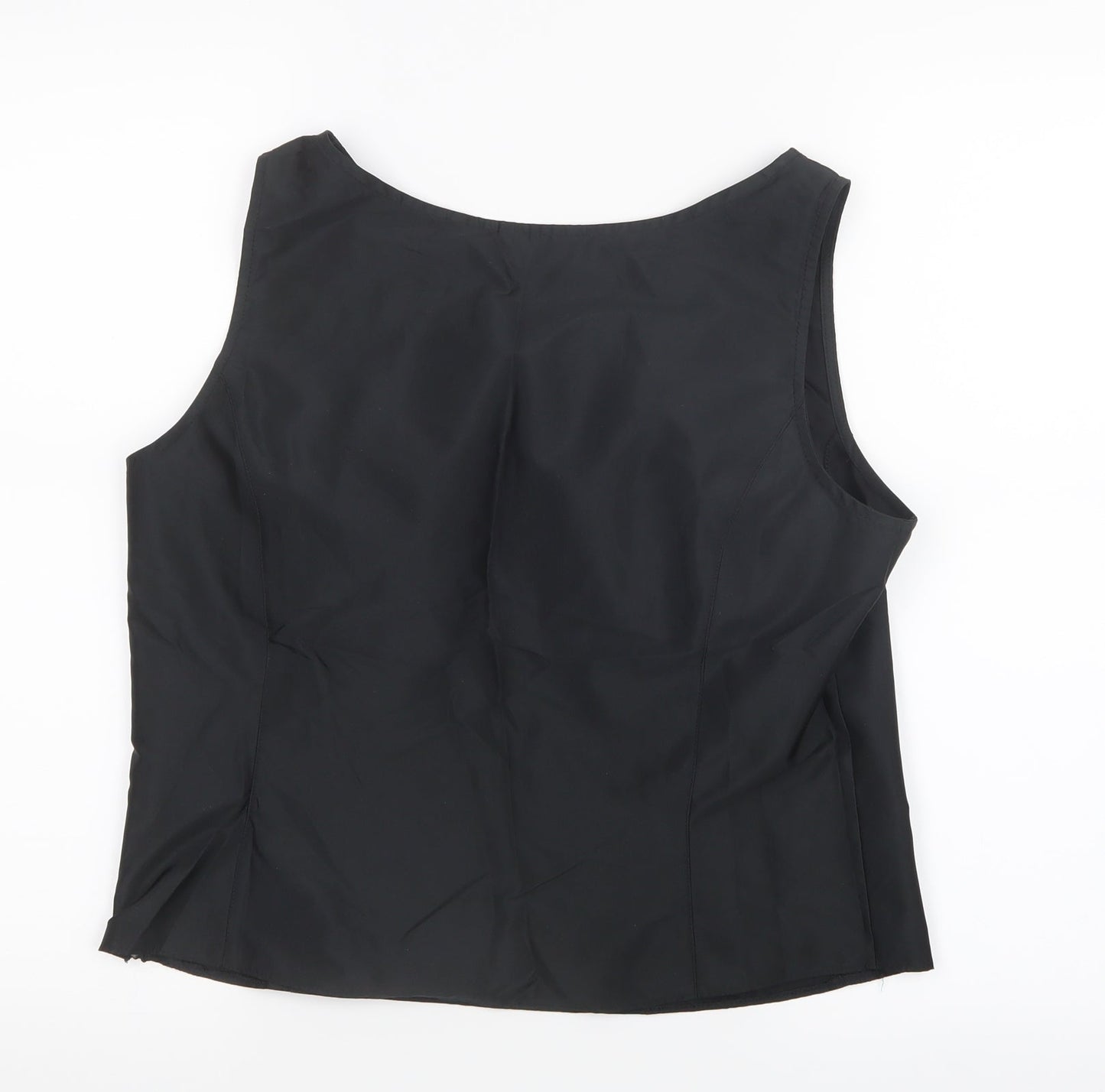 Womens UK Size 14 Your 6th Sense Black Basic Blouse