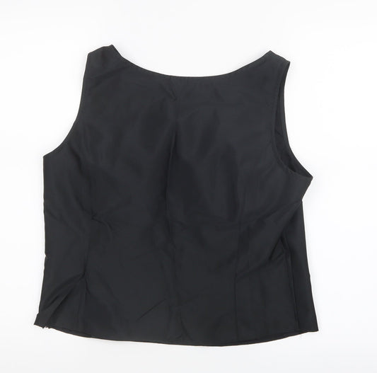 Womens UK Size 14 Your 6th Sense Black Basic Blouse