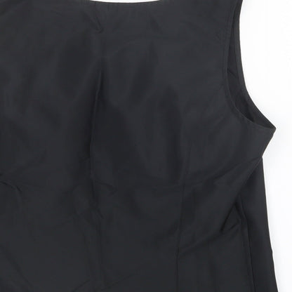 Womens UK Size 14 Your 6th Sense Black Basic Blouse