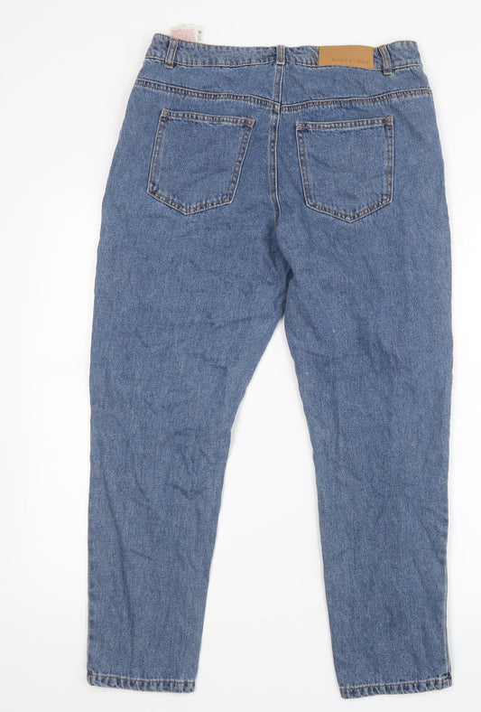 Noisy may Womens Blue  Denim Straight Jeans Size 31 in L25 in
