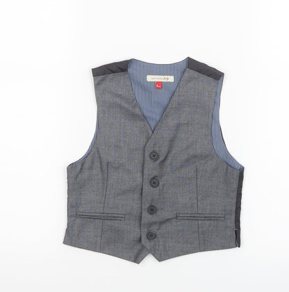 John Lewis Boys Grey   Jacket  Size 4 Years  - Waistcoat