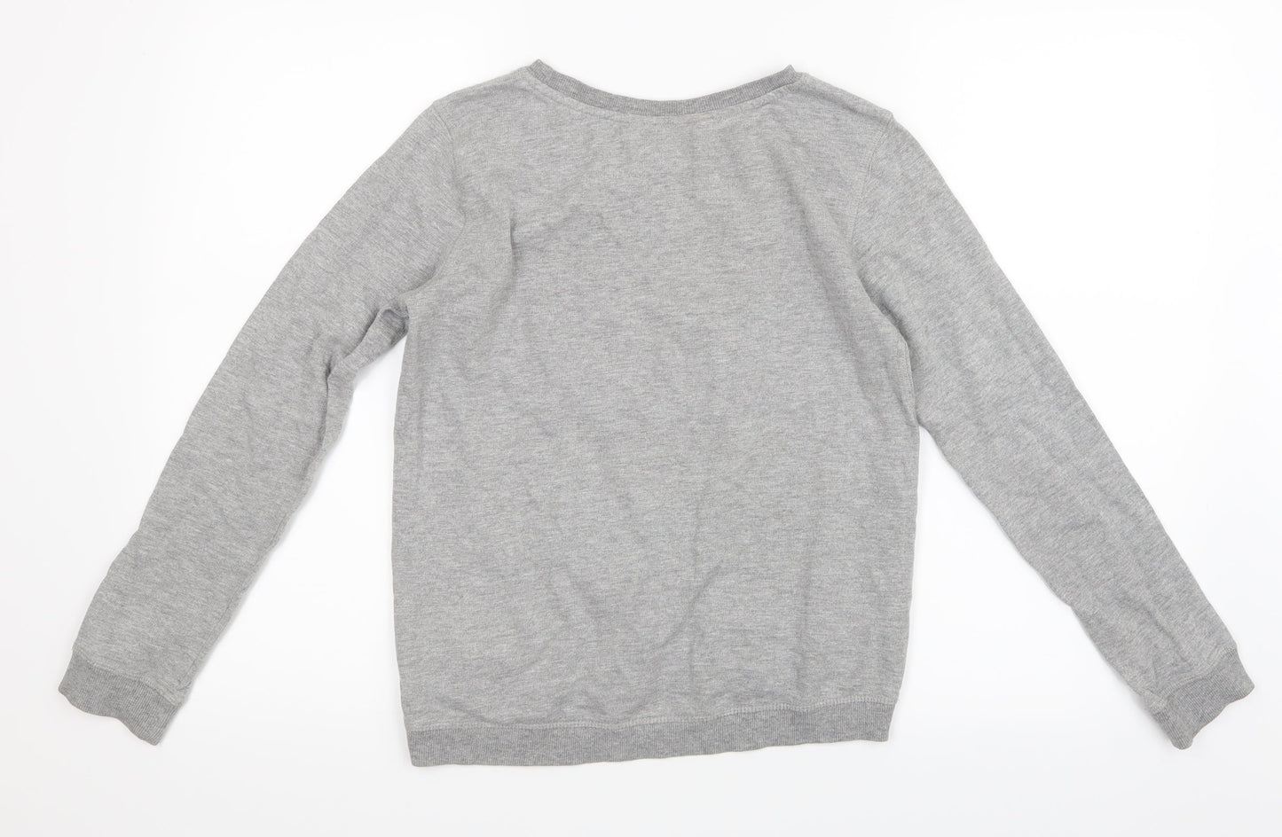 H&M Girls Grey   Pullover Jumper Size 13-14 Years