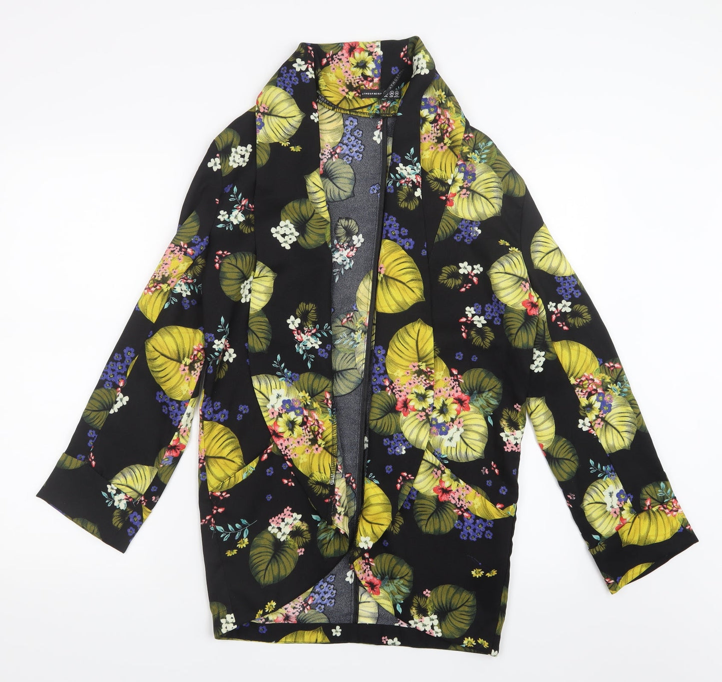 Atmosphere Womens Yellow Geometric  Jacket  Size 6