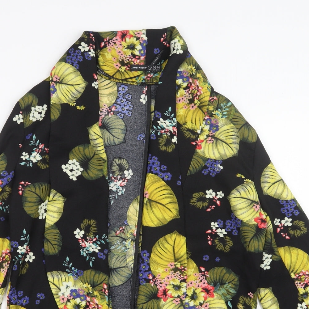 Atmosphere Womens Yellow Geometric  Jacket  Size 6