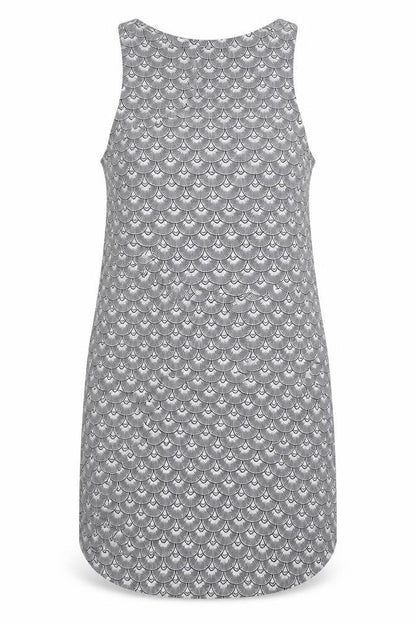 H&M Womens Black Geometric  Tank Dress  Size 4