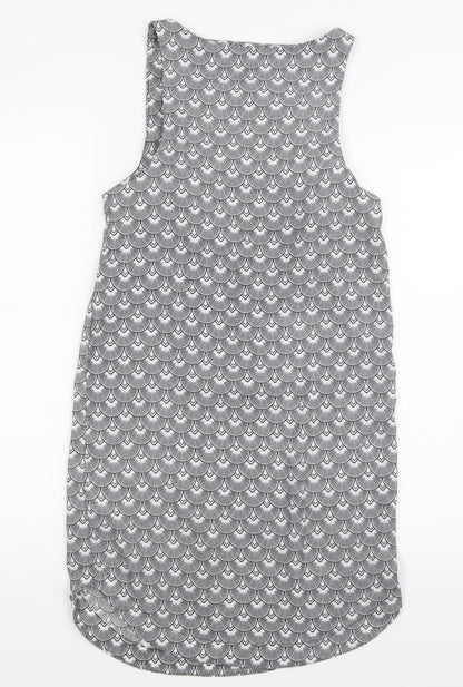 H&M Womens Black Geometric  Tank Dress  Size 4