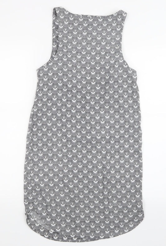 H&M Womens Black Geometric  Tank Dress  Size 4