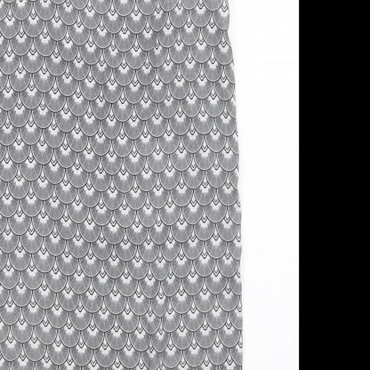 H&M Womens Black Geometric  Tank Dress  Size 4