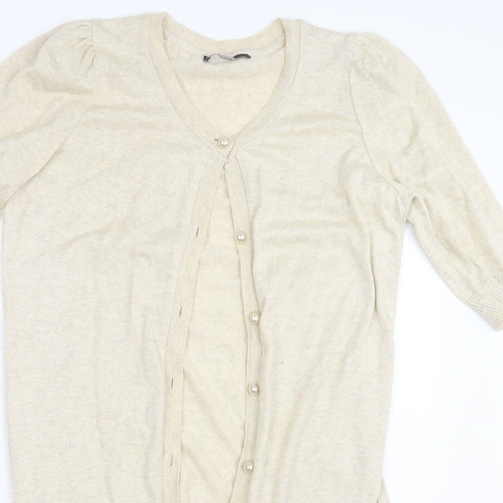 George Womens Ivory  Knit Cardigan Jumper Size 12