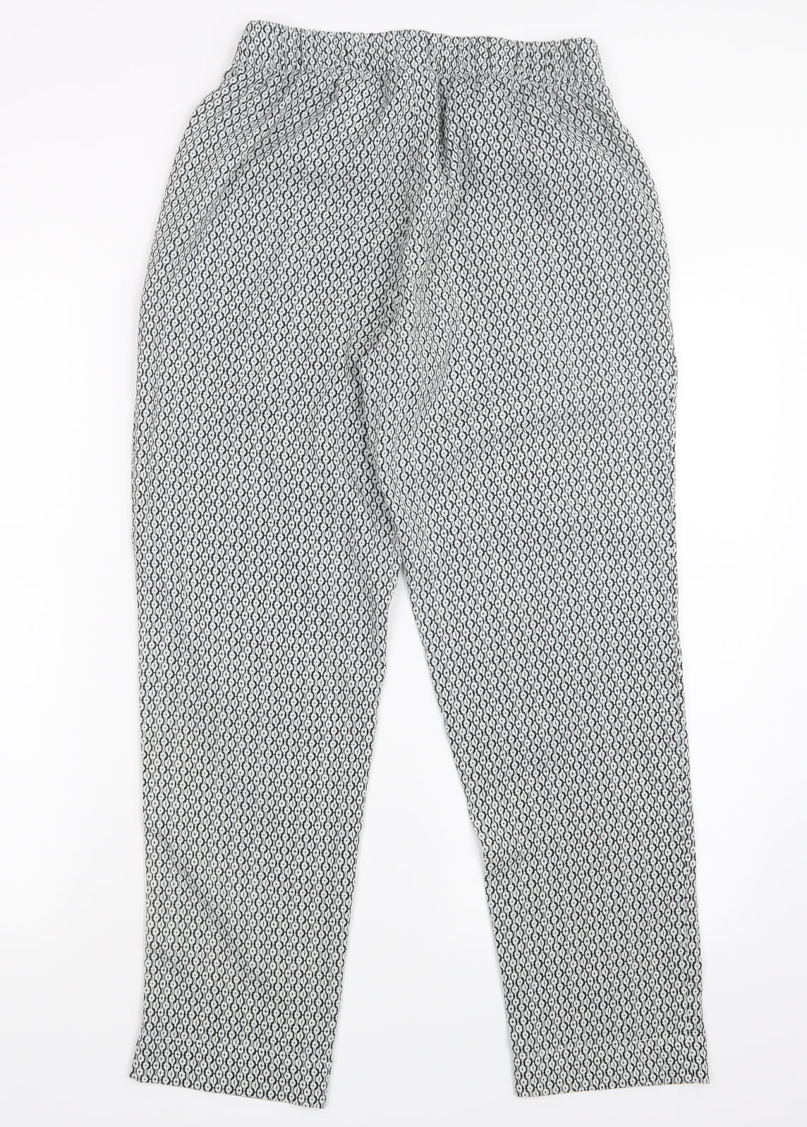 Womens UK Size 8 H&M Regular Fit  Black Trousers