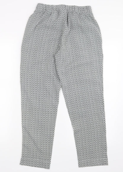 Womens UK Size 8 H&M Regular Fit  Black Trousers
