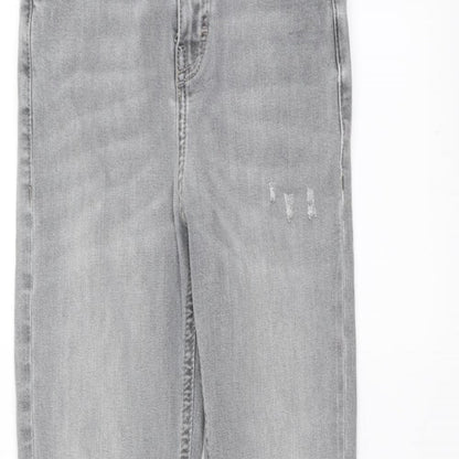 Topshop Womens Grey  Denim Skinny Jeans Size 26 L26 in