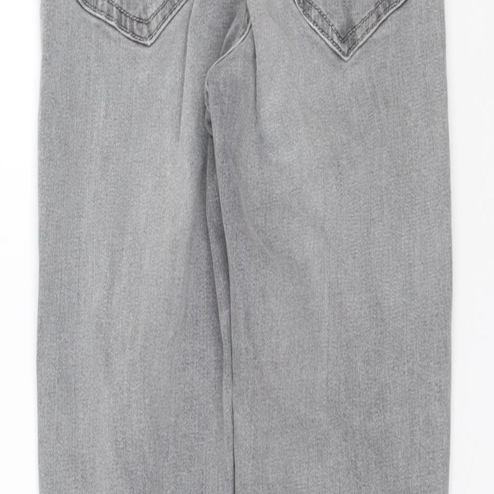 Topshop Womens Grey  Denim Skinny Jeans Size 26 L26 in