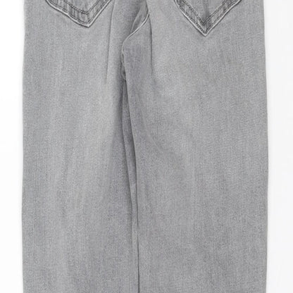 Topshop Womens Grey  Denim Skinny Jeans Size 26 L26 in