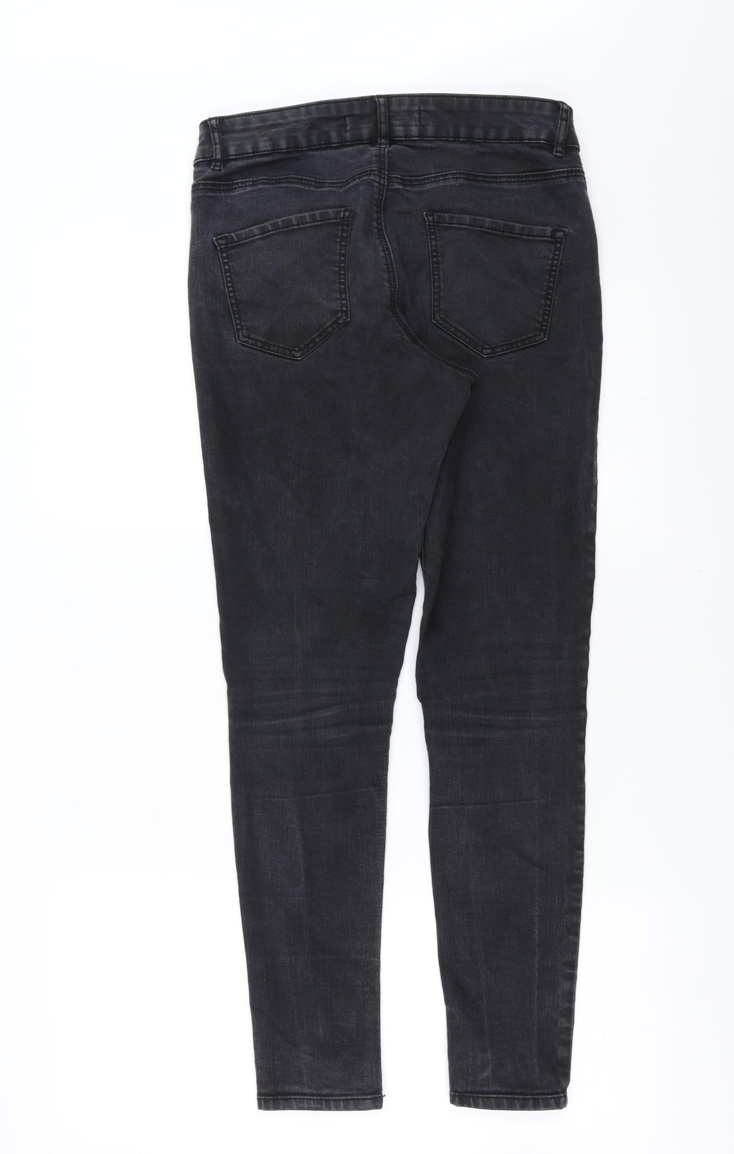 George Womens Black  Denim Skinny Jeans Size 10 L28 in