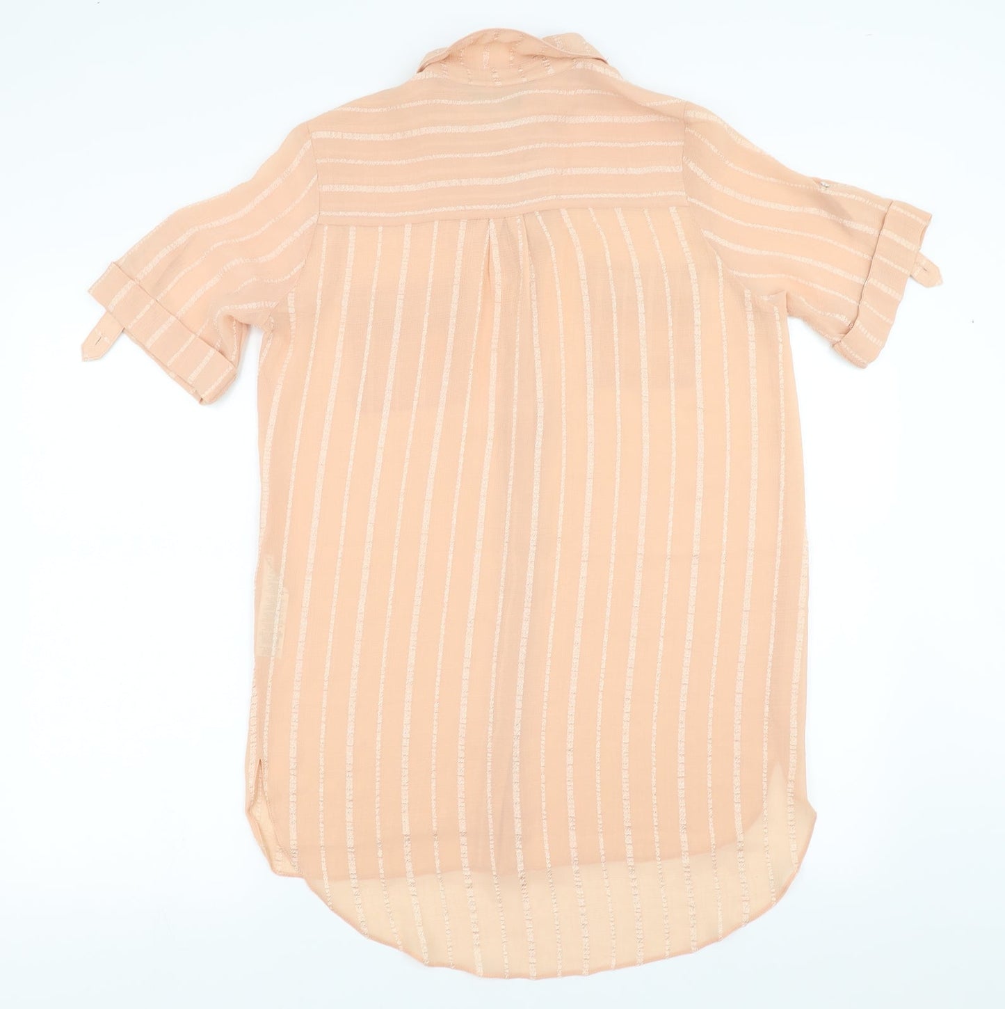 Dorothy Perkins Womens Pink Striped  Shirt Dress  Size 12