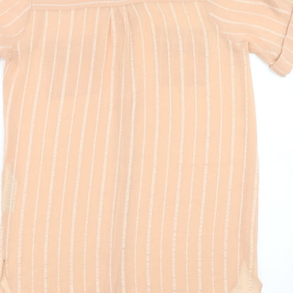 Dorothy Perkins Womens Pink Striped  Shirt Dress  Size 12