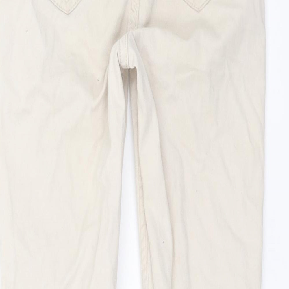 H&M Girls Beige   Straight Jeans Size 7-8 Years