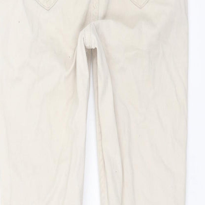 H&M Girls Beige   Straight Jeans Size 7-8 Years
