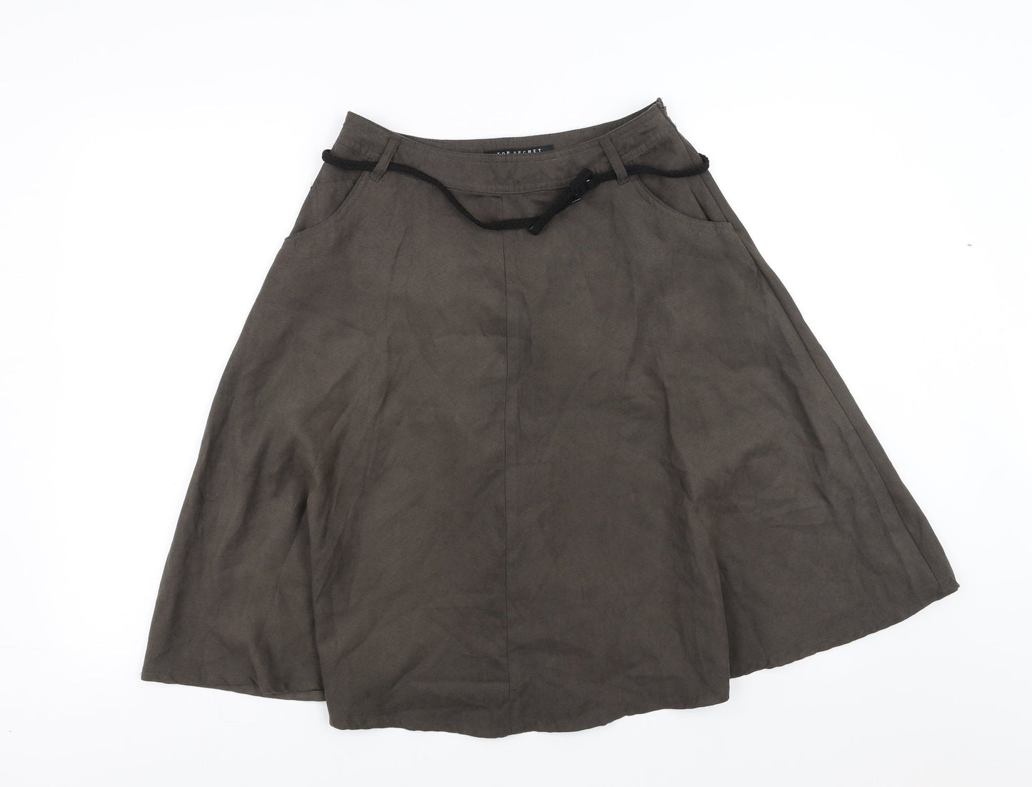 TopSecret Womens Green   A-Line Skirt Size 6