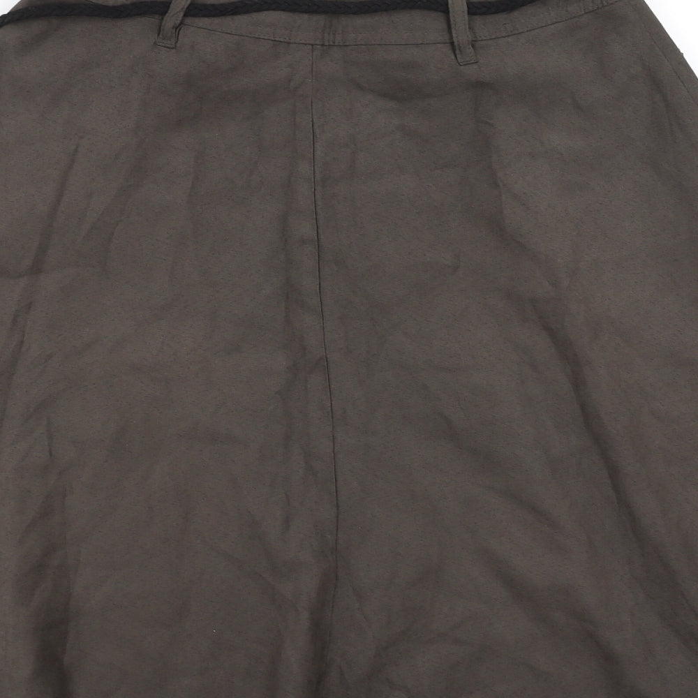 TopSecret Womens Green   A-Line Skirt Size 6