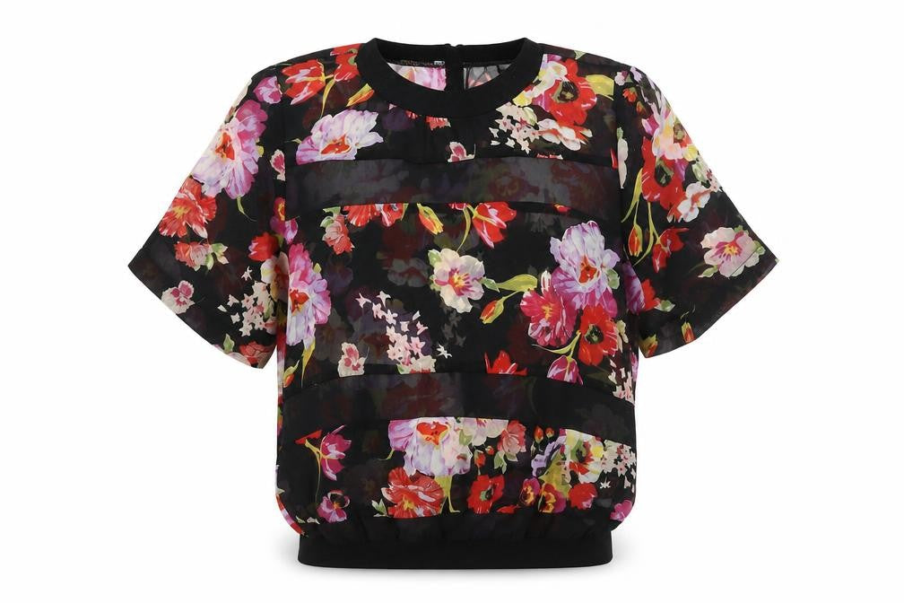 Womens UK Size 6 Primark Black Basic Blouse