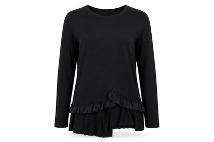 Womens UK Size 8 River Island Black Basic T-Shirt