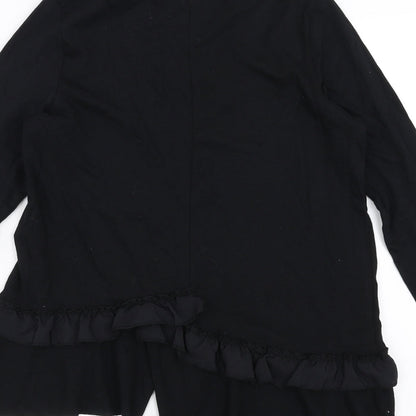 Womens UK Size 8 River Island Black Basic T-Shirt