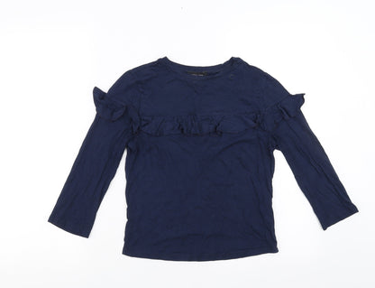 Womens UK Size 8 New Look Blue Basic Blouse
