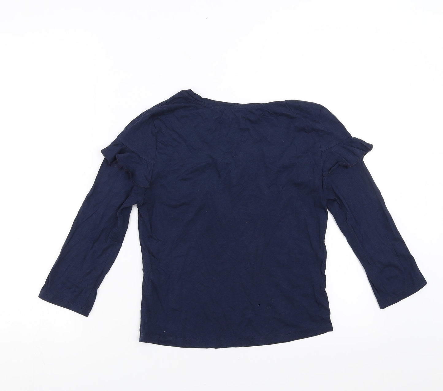 Womens UK Size 8 New Look Blue Basic Blouse