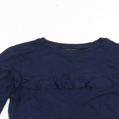 Womens UK Size 8 New Look Blue Basic Blouse