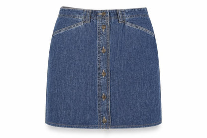 jones sport Womens Blue  Denim A-Line Skirt Size 8
