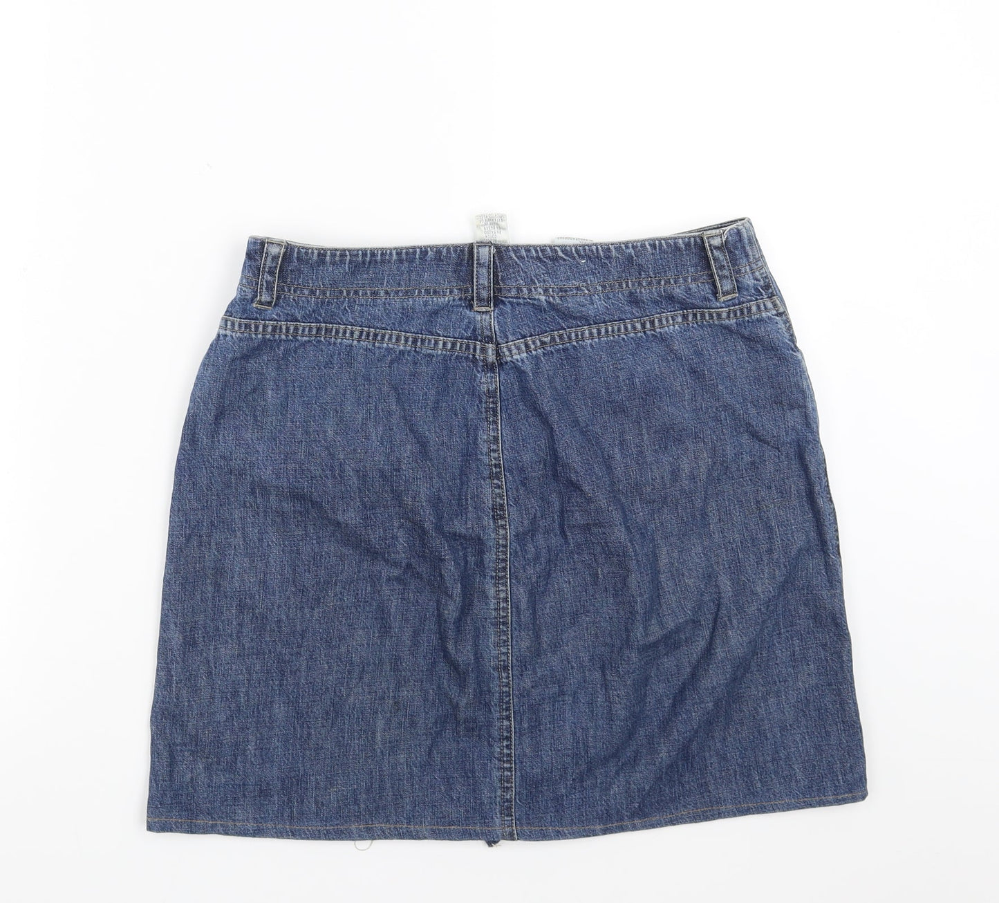 jones sport Womens Blue  Denim A-Line Skirt Size 8