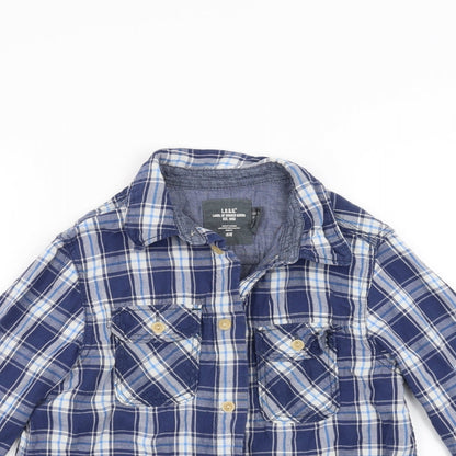 Primark Boys Blue Check  Basic Button-Up Size 9-10 Years