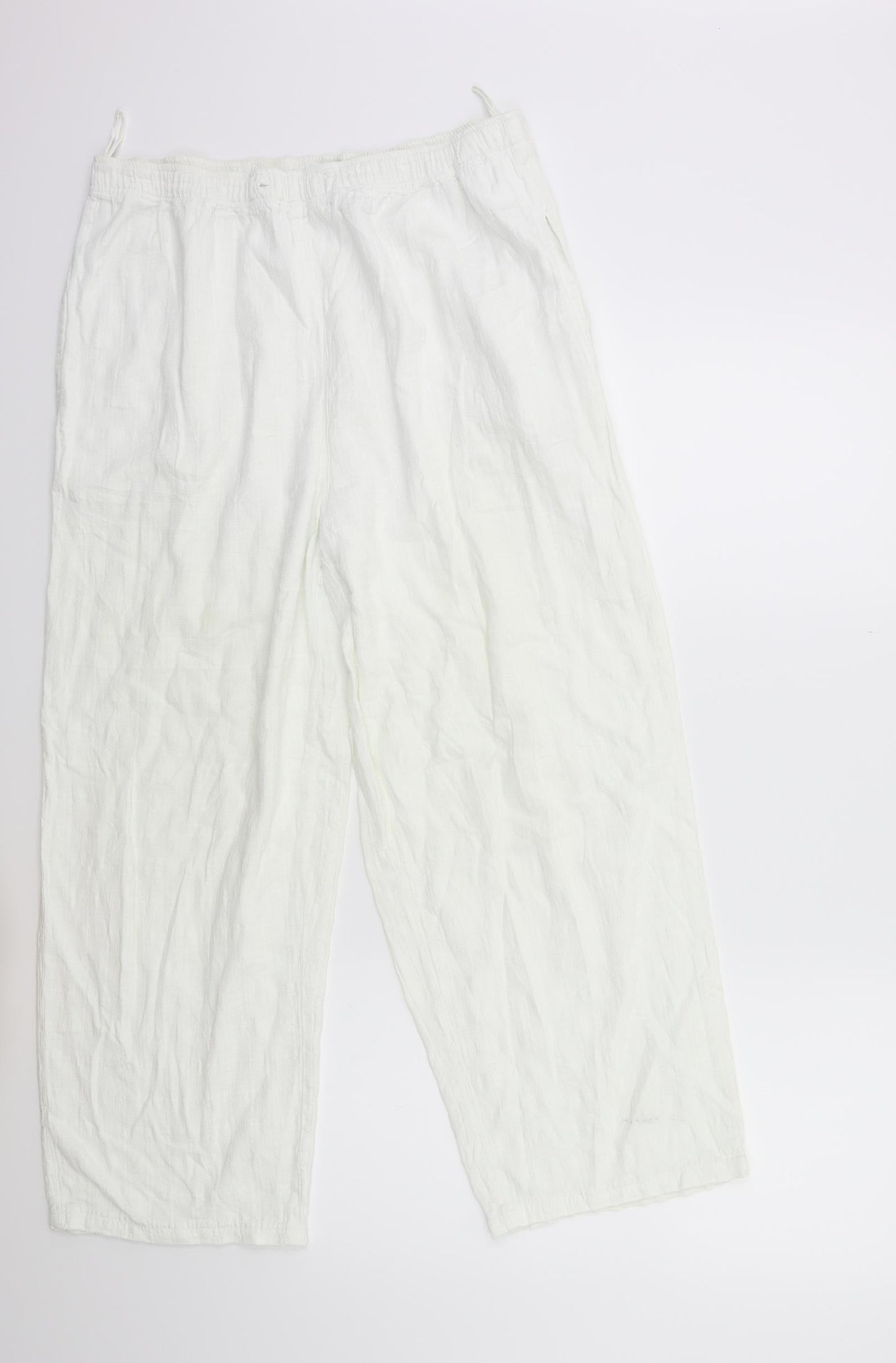 COTTO SUMMER COLOURS Womens White   Trousers  Size 30 in L25 in
