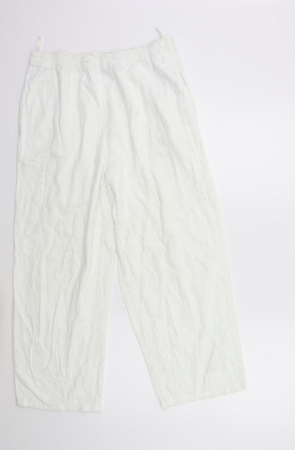 COTTO SUMMER COLOURS Womens White   Trousers  Size 30 in L25 in