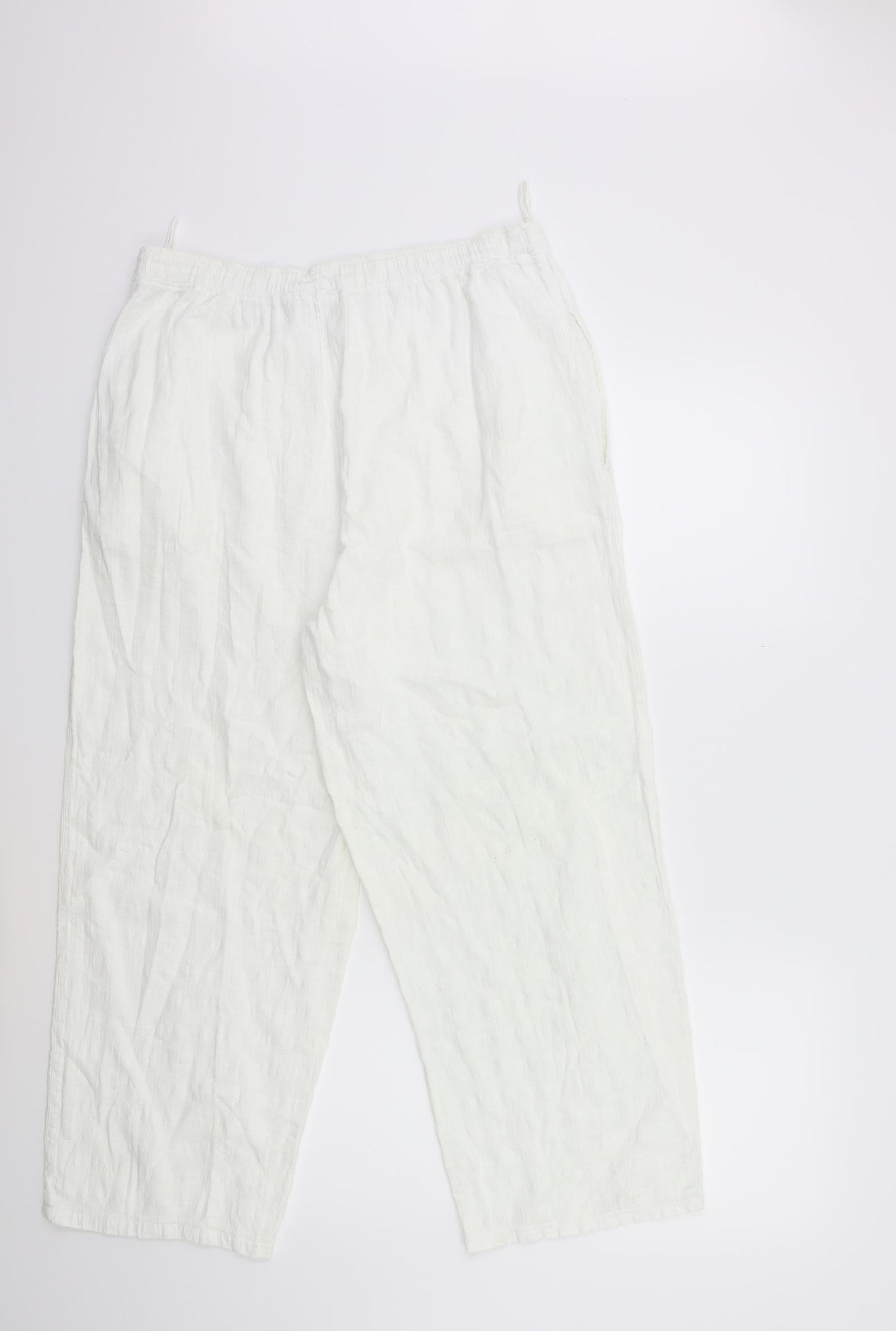 COTTO SUMMER COLOURS Womens White   Trousers  Size 30 in L25 in