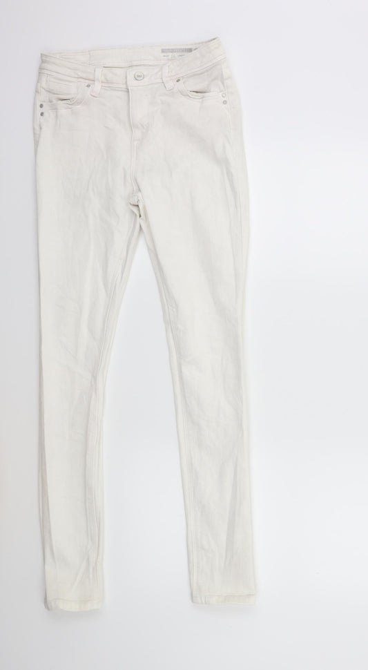 EDC Womens White  Denim Skinny Jeans Size 26 in L30 in