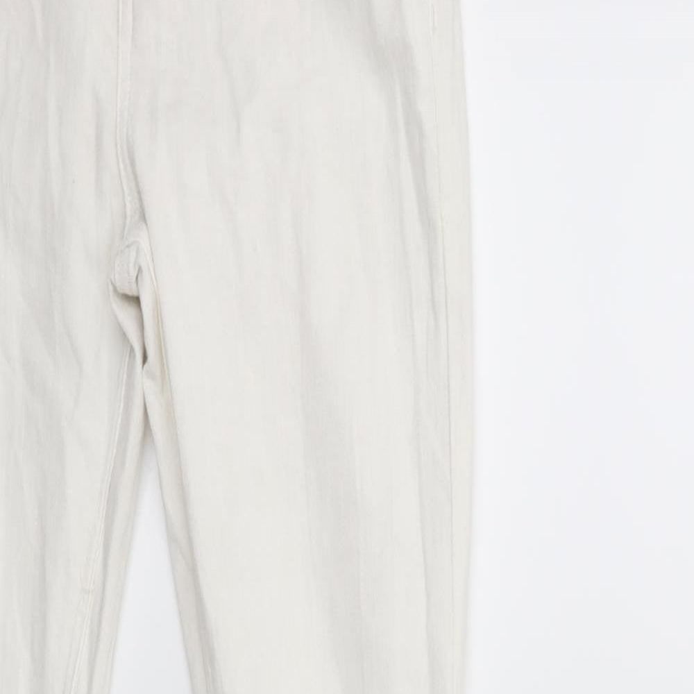 EDC Womens White  Denim Skinny Jeans Size 26 in L30 in